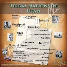 Tribal Nations Of Utah Map Native American Map Native American History American Indians
