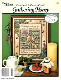 Gathering Honey Busy Bee Sampler Hive Tidy Garden Herbs Etsy Vintage Cross Stitches Vintage Cross Stitch Pattern Cross Stitch Samplers