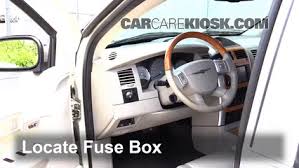 Interior Fuse Box Location 2004 2008 Chrysler Pacifica 2004 Chrysler Pacifica 3 5l V6