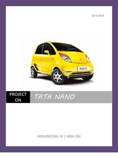 Tata Nano: Cost-Effective Car Project | PDF | Wheeled Vehicles | Automobiles