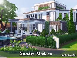 Sims 4 6 bedroom house download! Moniamay72 The Sims 4 Cc House Download Modern Style
