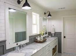 As you know, vanities have a very important function for every bathroom. New Farmhouse Bathroom Lighting Joanna Gaines Ideas Fixer Upper Bathroom Farmhouse Master Bathroom Bathroom Remodel Master