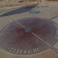 4 Corners The Only Place In The Us Where Four States Come Together Utah Colorado Arizona A United States Travel Bucket Lists Colorado Vacation New Mexico