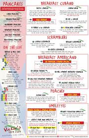 Breakfast Menu Victor S 1959 Cafe Cuban Restaurant Breakfast Menu Mango Pancakes