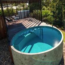 Image Result For Septic Tank Swimming Pool Small Backyard Pools Backyard Pool Round Pool
