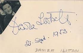 Daniza Ilitsch Austrian Opera Soprano Hans Braun 2x Hand Signed Autograph:  Signed by Author(s) Photograph