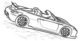 Porsche Carrera Gt Techart Car Coloring Page Cars Coloring Pages Porsche Porsche Carrera Gt