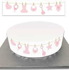 Comme la réalisation d'un vrai gâteau, la conception du gâteau nécessite non seulement. Baby Shower Sugar Cake Outline Garland Baby Shower Girl Planete Gateau