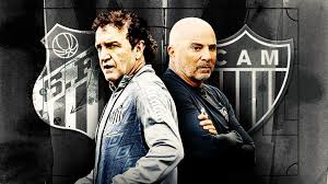 Guga, réver, junior alonso e guilherme arana; Inimigos Intimos Duelo Na Vila Marca Reencontros De Santos E Atletico Mg Com Sampaoli E Cuca Futebol Ge