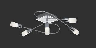 Clapton Trio Stropne Svetlo Led Hlinik Chrom Sklo 700mm Led Wall Lights Light