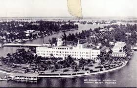 Florida Memory Aerial View Of St Francis Hospital Miami Beach Florida Miami Beach Aerial View Florida