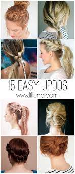 15 Easy Updos Lazy Day Hairstyles Lazy Hairstyles Easy Updo Hairstyles