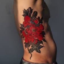 Black And Red Flower Tattoo Sleeve Pin By Kei On Tattoos In 2020 Black Ink Tattoos Red Flower Tattoos Tattoos