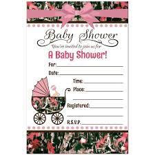 Pink Camo Baby Invitations Fill In With Envelopes 4 X 6 Inch Set Of 16 Pink Camo Baby Shower Invitations Camo Baby Shower Invitations Camouflage Baby Shower Invitations