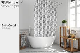 Bath Curtain Mockup Pack Mockup Free Psd Mockup Psd Mockup Template