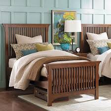 Bassett mission style furniture image and description. Twin Gallery Bed Furniture Twin Bed Frame Bassett Furniture