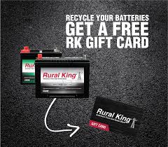 Here's how to get it done. Rural King On Twitter It Pays To Recycle At Rural King Return You Used Batteries To Us For Recycling And Receive A Rural King Gift Card 7 Auto Or Larger Battery