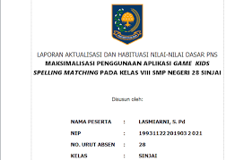 Contoh rancangan aktualisasi cpns guru smp. Terbaru Contoh Laporan Rancangan Aktualisasi Latsar Cpns Guru Mutzvera