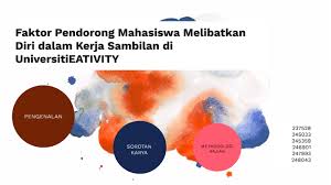 Jangan menafikan masalah kewangan adalah punca. Faktor Pendorong Mahasiswa Melibatkan Diri Dalam Kerja Sambilan Di Universiti By Putri Suraya