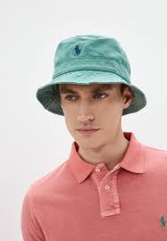 Панама Polo Ralph Lauren, цвет: бирюзовый, RTLAAI346001 — купить в  интернет-магазине Lamoda