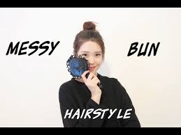 For those who are looking with a samurai bun, you will get your hair away from your face while looking stylish at the same time. Korean Inspired Messy Effortless Bun Hairstyle Youtube