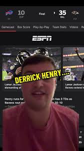 Derrick Henry destroys Bills💯😤#greenscreen #fyp #ravens #bills #buffalo  #NFL #Football #SNF #fy