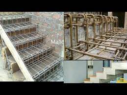 Zigzag Staircase Step By Step Process Chain Staircase For Duplex House Chainstaircase Youtube In 2021 Concrete Staircase Duplex House Staircase