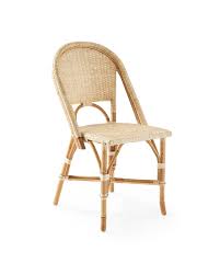 The Classic Parisian Bistro Chair Reinvented True To Its Roots Each Rattan Frame Is Crafted In A Time Honored Side Chairs Bistro Chairs French Bistro Chairs