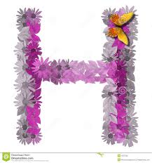 Alphabetical Letter Consonant H Stock Illustration