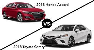 2018 honda accord vs 2018 toyota camry side by side