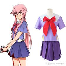She quickly formulates most of the plans the pair uses to save themselves from the attacks of the other participants. Grosshandel Gasai Yuno Kostume Cosplay Uniform Rock Japanischen Anime Mirai Nikki Kleidung Maskerade Mardi Gras Karneval Kostume Versorgung Ab Lager Von Cosplay007 19 62 Auf De Dhgate Com Dhgate