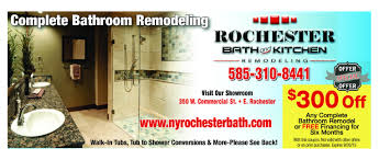 Rochester Bath And Kitchen Remodeling Coupons And Specials Www Nyrochesterbath Com East Roc Complete Bathroom Remodel Tub To Shower Conversion Kitchen Remodel