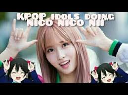 Kpop Idols Doing Nico Nico Nii Love Live Bts Twice Exo Zico Red Velvet Super Junior Iz One Youtube