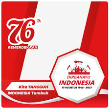 Modern twibbon bendera merah putih dengan teks dirgahayu republik indonesia 76 for facebook frame. Logo Hari Kemerdekaan Ri 2021