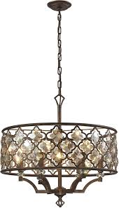 Elk 31097 6 Armand Weathered Bronze Pendant Lighting Elk 31097 6