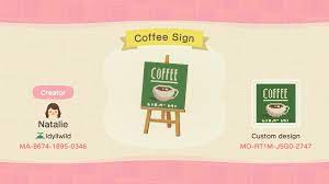 Coffee Shop Sign Animal Crossing Coffee Animal Crossing New Animal Crossing
