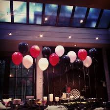 Simple Balloon Decoration Simple Birthday Design Ideas Mad Men Party Decor Red Party Decorations Wedding Balloons Wedding Balloon Decorations