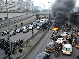 Grenze zwischen frankreich und der schweiz, french: French Taxis Protest At France Switzerland Border