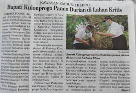 Lembaran kerja penyata untung rugi, aliran tunai dll. Pemkab Bupati Kulonprogo Panen Durian Di Lahan Kritis