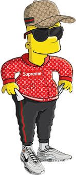 Free download high quality and widescreen resolutions desktop background images. Supreme Bart Simpson Wallpaper Gang Images Nomor Siapa