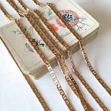 Cadena Abby, cadena de filigrana, cadena de latón elegante, 3,25 mm, 6 pies 