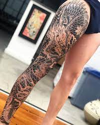 Japanese Inspiration Inkstinct Dragon Tattoo Leg Sleeve Dragon Tattoo Leg Leg Sleeve Tattoo