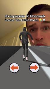 Moon Walking Crossing Street