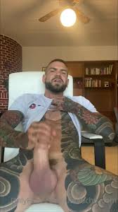 Tattooed male porn star