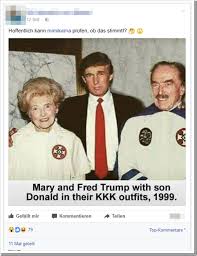 Trumps ouders en de KKK? - mimikama.org