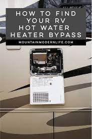 It heats water so that you have access to hot water for everything from showers to washing your hands to doing the dishes. How To Find Your Rv Hot Water Heater Bypass Rv Water Heater Rv Winterizing Hot Water Heater