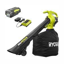 Ryobi 40 Volt Lithium Ion Cordless Leaf Vacuum Mulcher 4 0 Ah Battery And Charger Included Ryobi Vacuum Cordless
