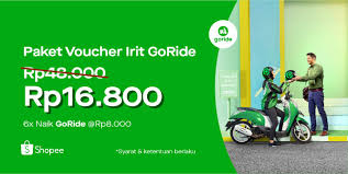 10 voucher gratis ongkir gofood hingga rp10.000 (min. Beli Paket Voucher Irit Gojek Diskon 65 Di Shopee Goride