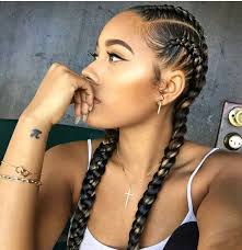Straight Back Big Cornrows Feed In Braids Hairstyles Cornrow Hairstyles Box Braids Hairstyles