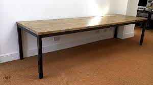 Create a home office with a desk that will suit your work style. Large Wood Metal Industrial Office Table
